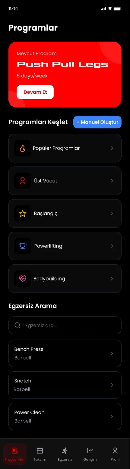 Vigor Gym App