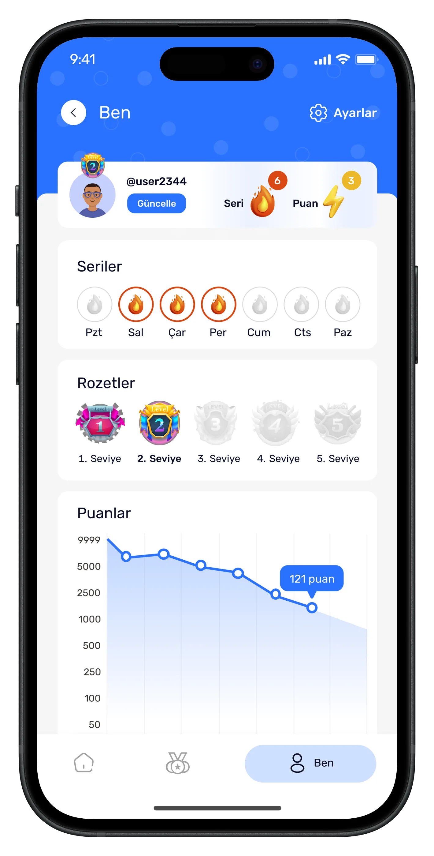 Learn English Mobile App — tasarım 6