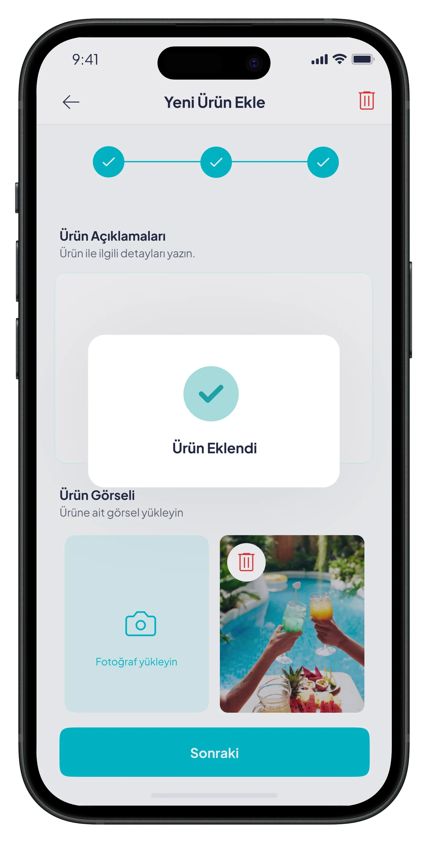 Beach Reservation Mobile App — tasarım 6