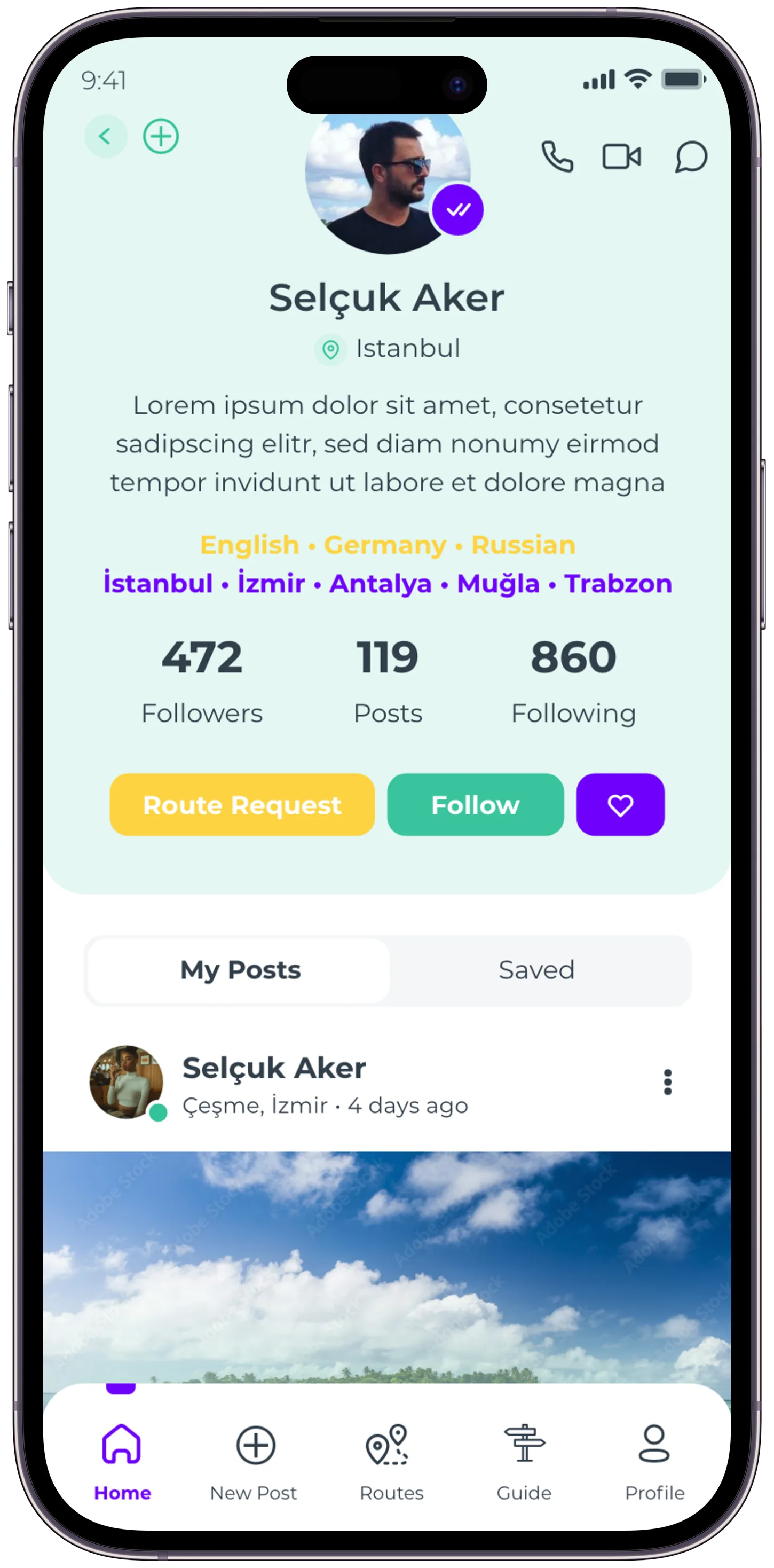 Plavel Tourism App — tasarım 15