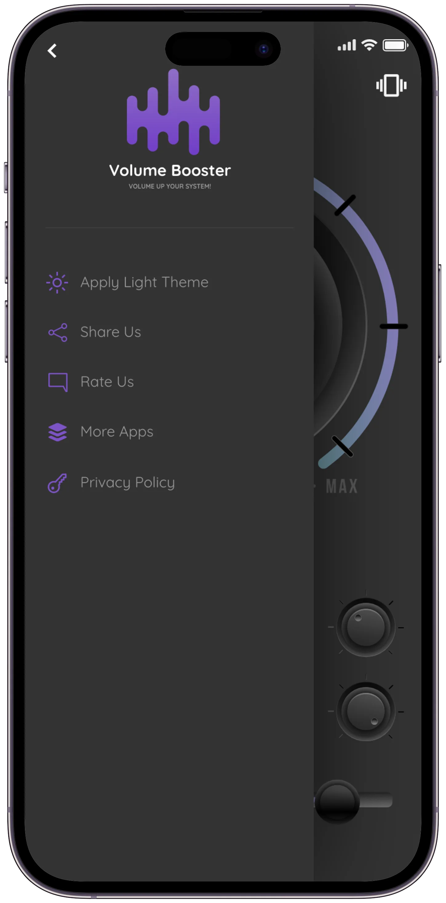 Volume Booster — tasarım 7