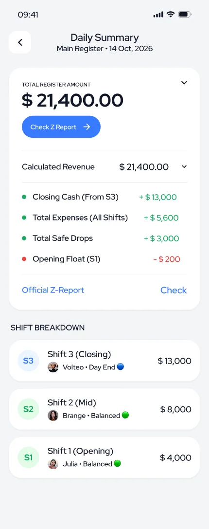 Shift Control — tasarım 32