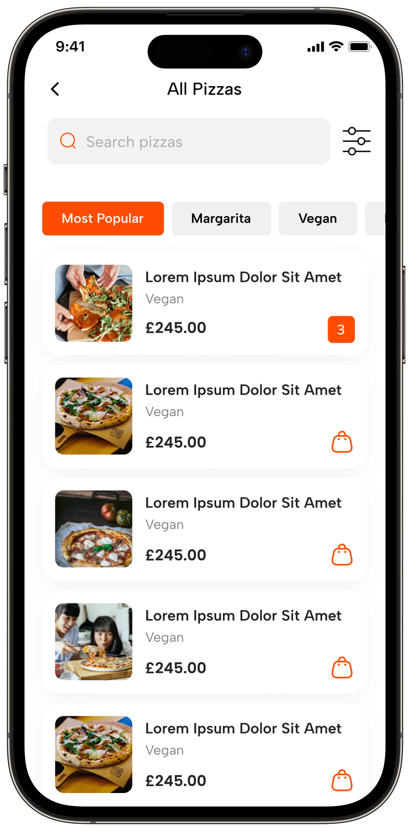 Food Delivery — tasarım 39