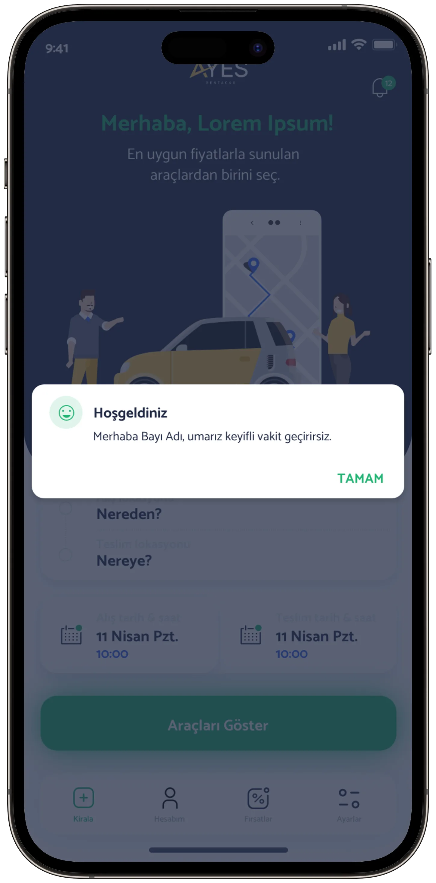 Ayes Rent A Car — tasarım 20