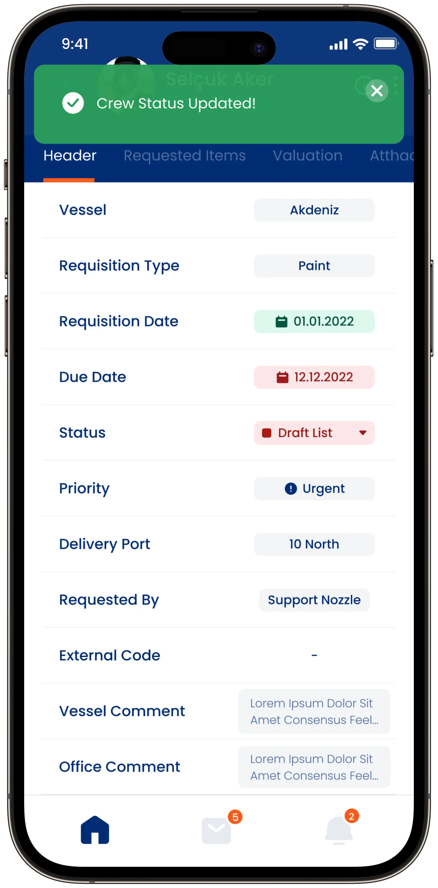 Nozzle Ship App — tasarım 9
