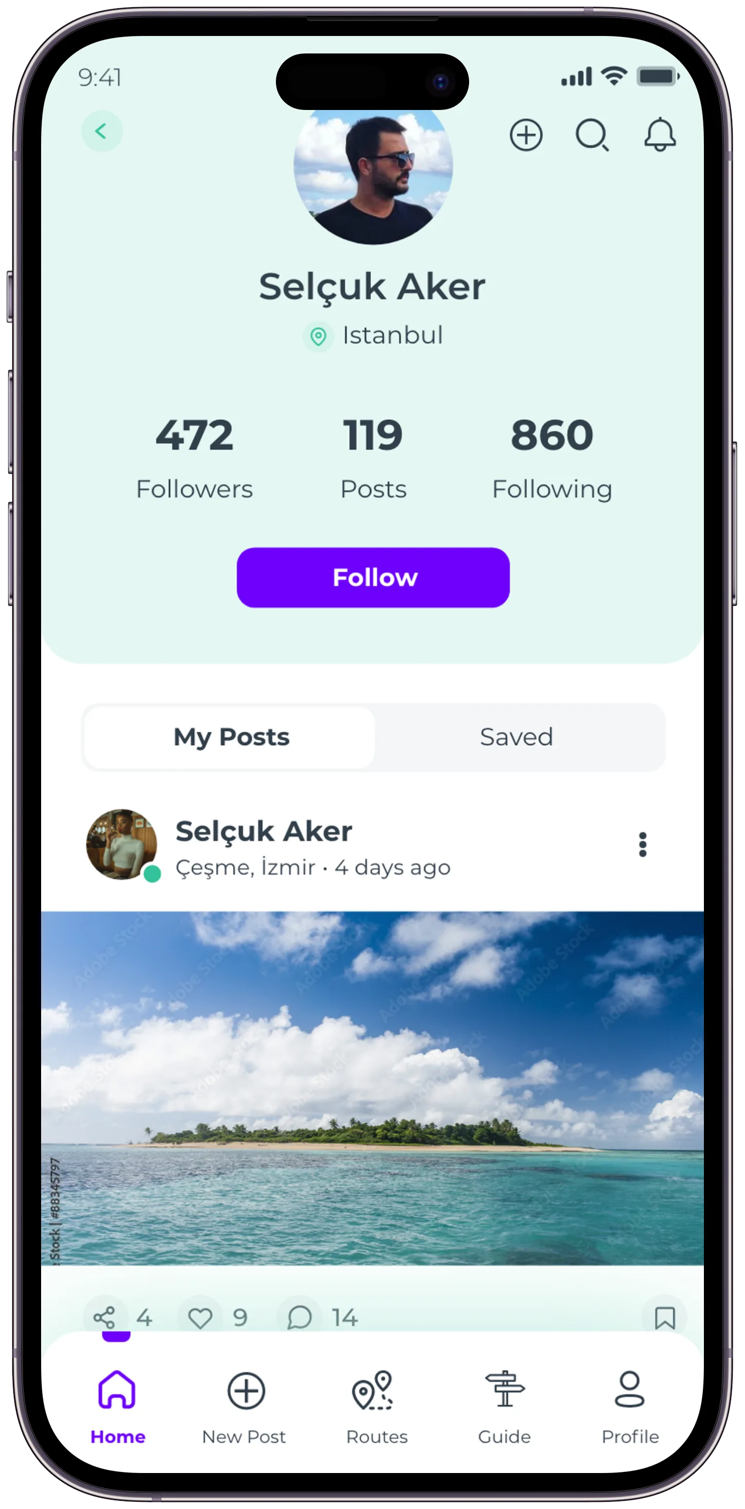 Plavel Tourism App — tasarım 16