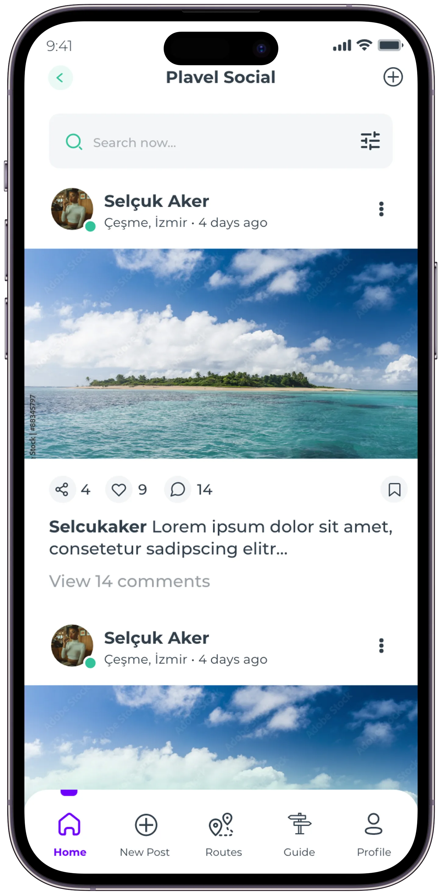 Plavel Tourism App — tasarım 19