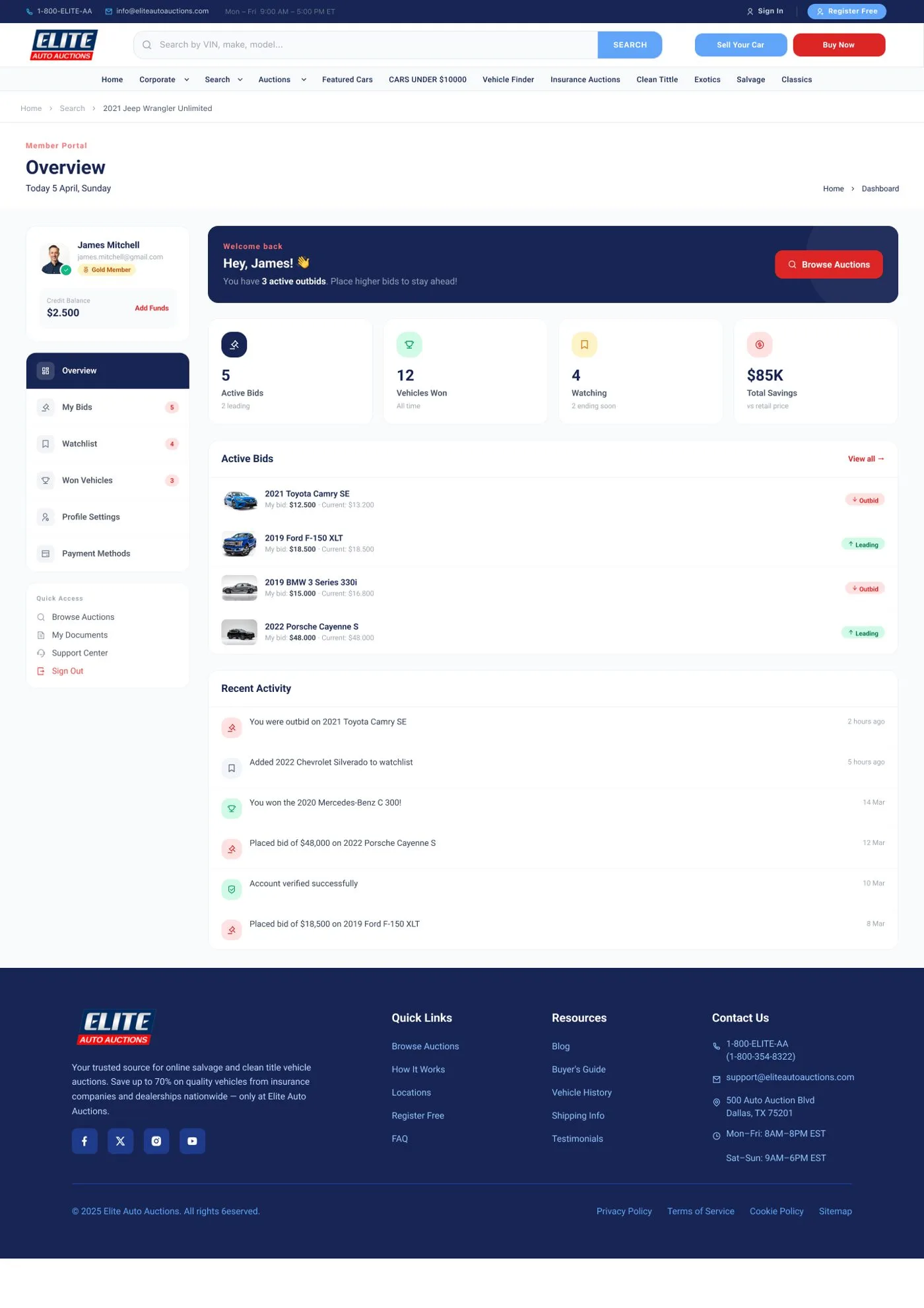 Elite Auto — tasarım 3