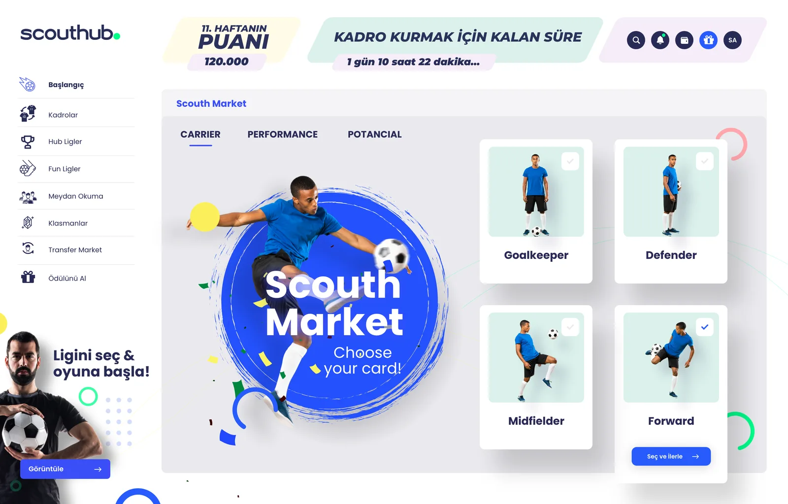 Scouthub Web App — tasarım 15