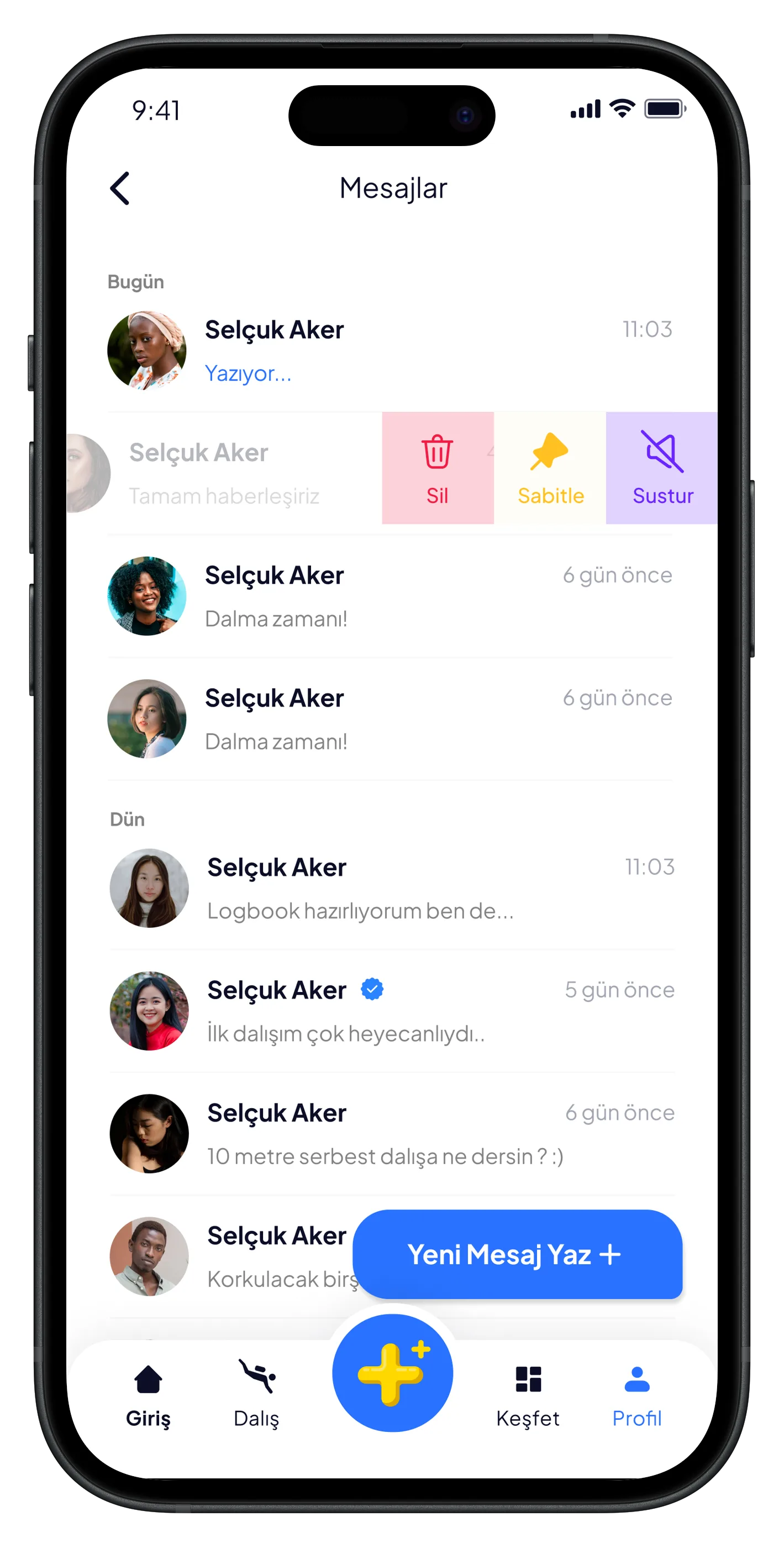 Scuba Diving Mobile App — tasarım 22