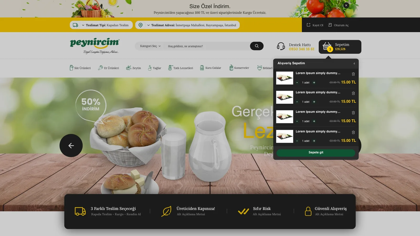 Peynircim Market Place — tasarım 4