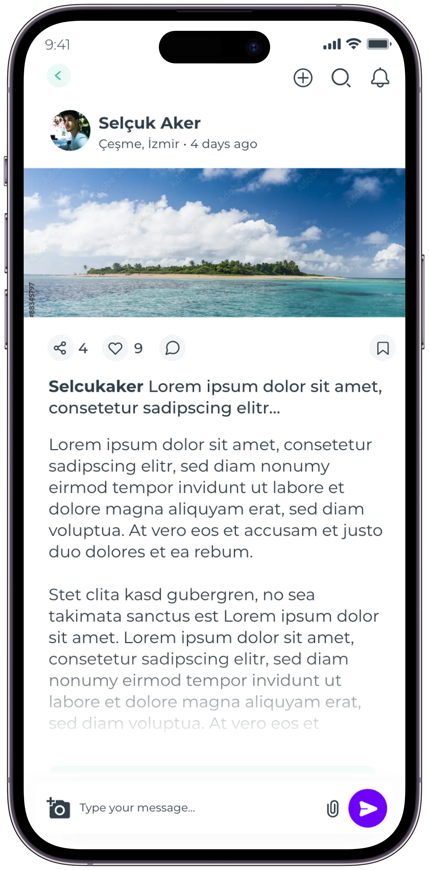 Plavel Tourism App — tasarım 17