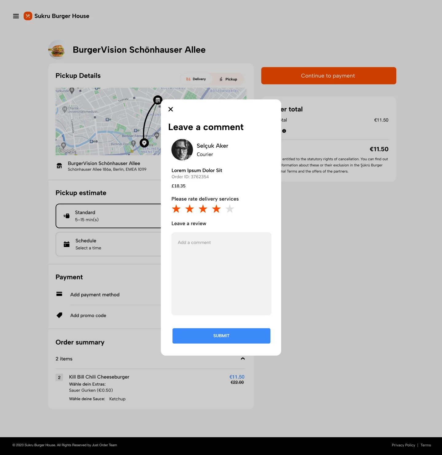 Food Order — tasarım 23