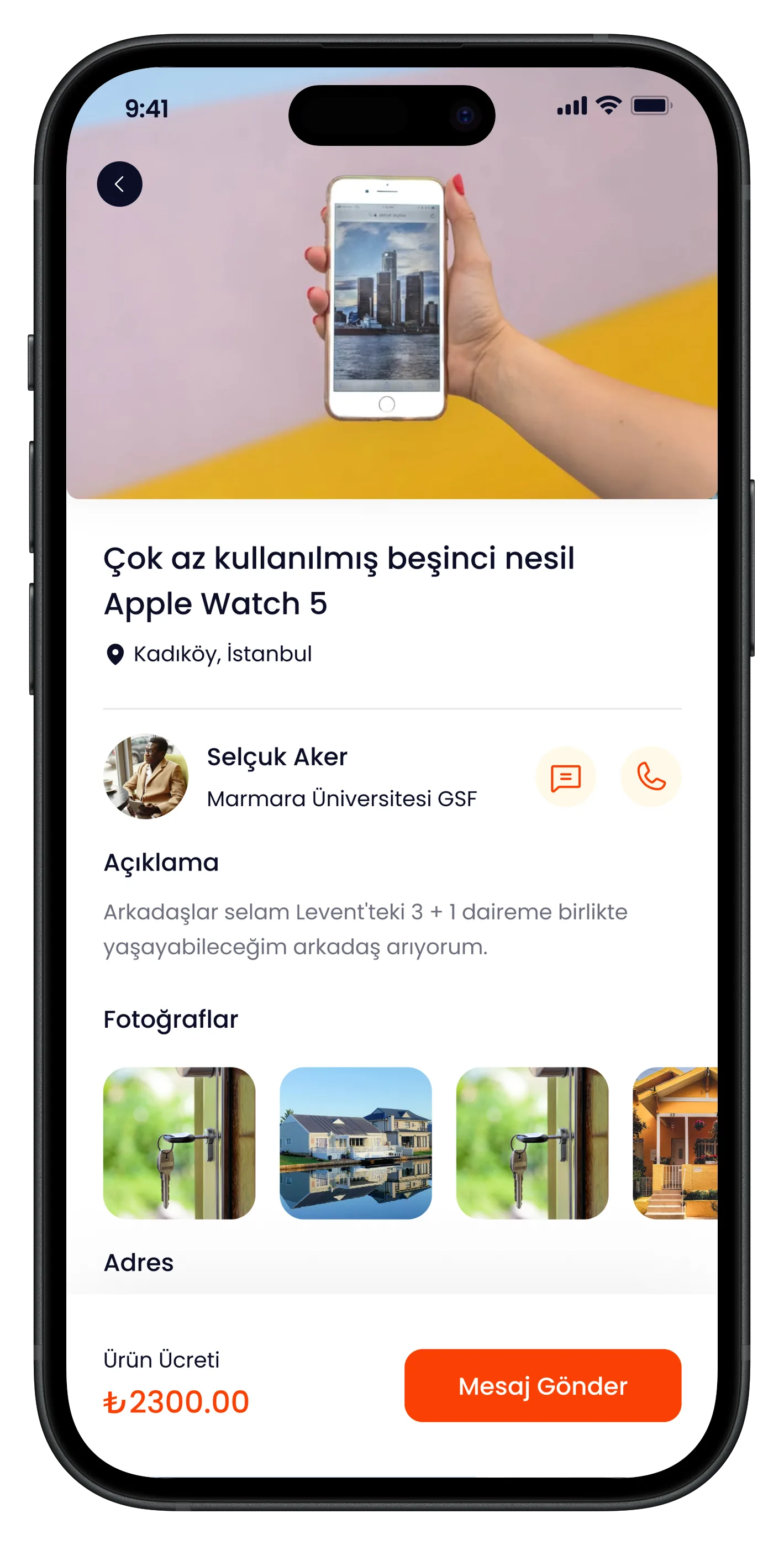 University Life Mobile App — tasarım 14