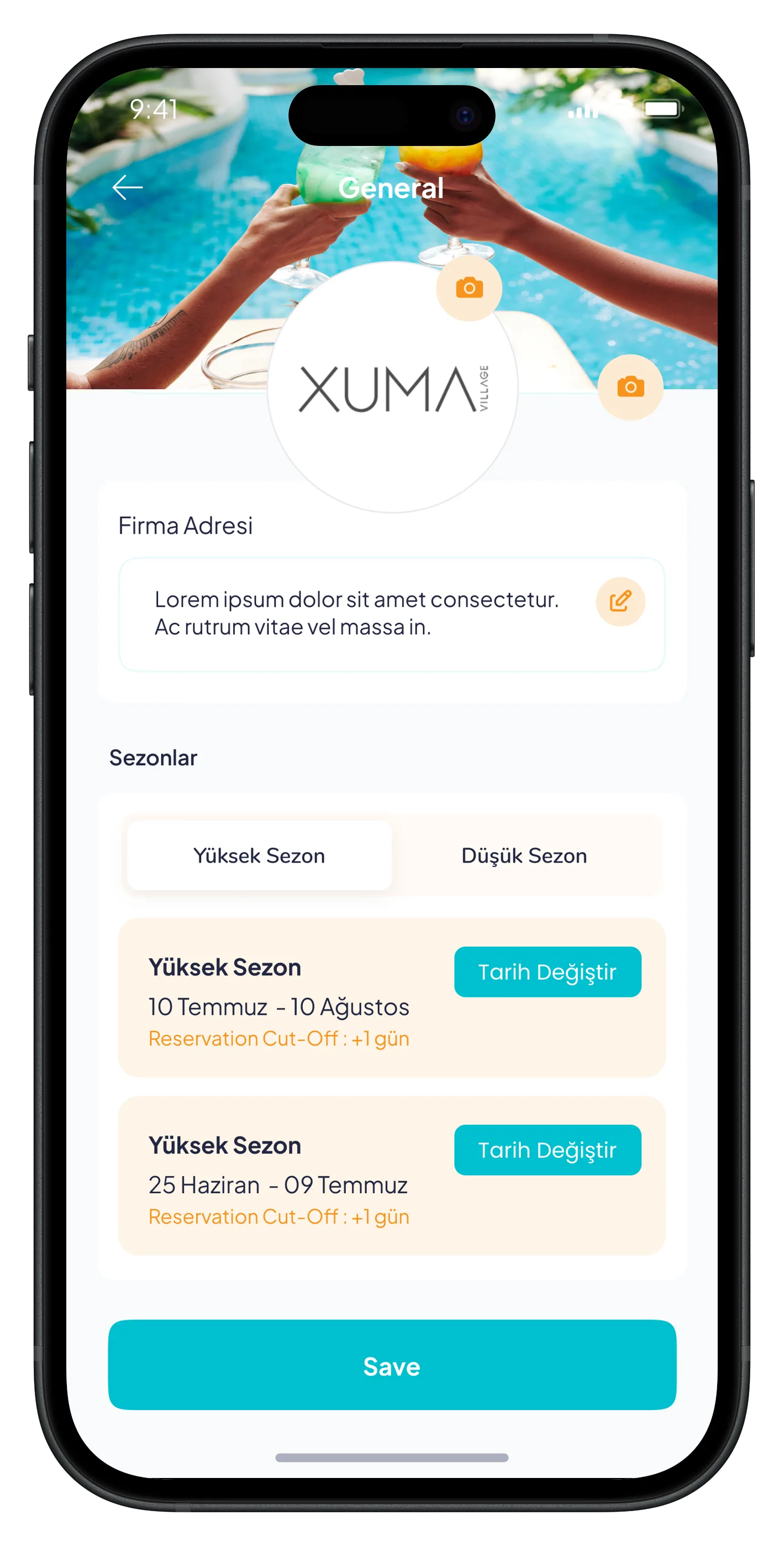 Beach Reservation Mobile App — tasarım 23