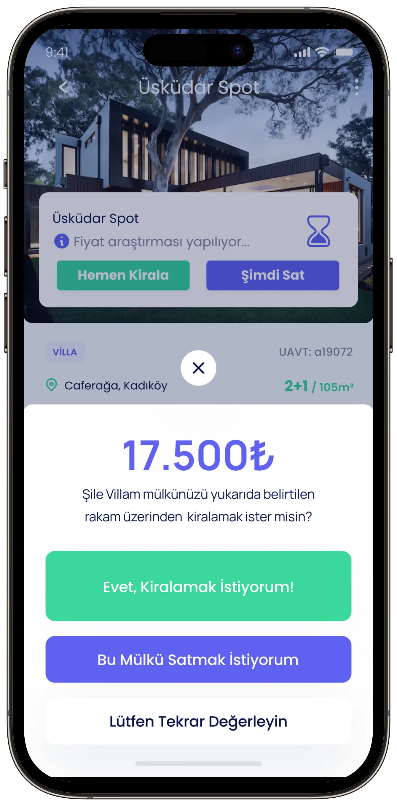 Real Estate App — tasarım 29