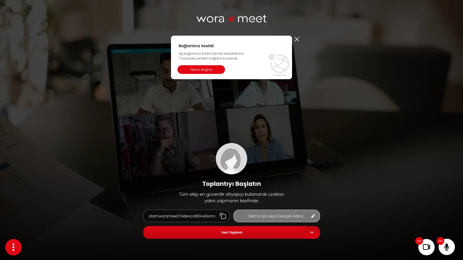 Wora Online Meet — tasarım 6