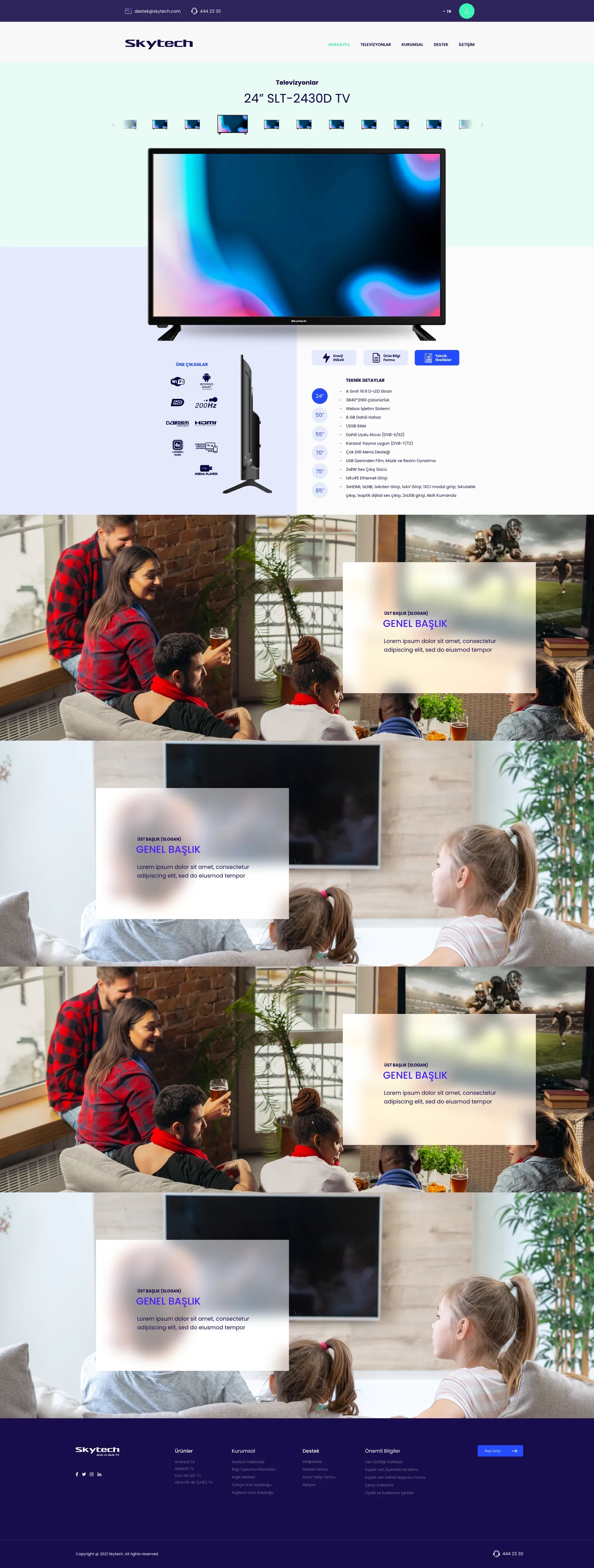 Skytech Website — tasarım 11