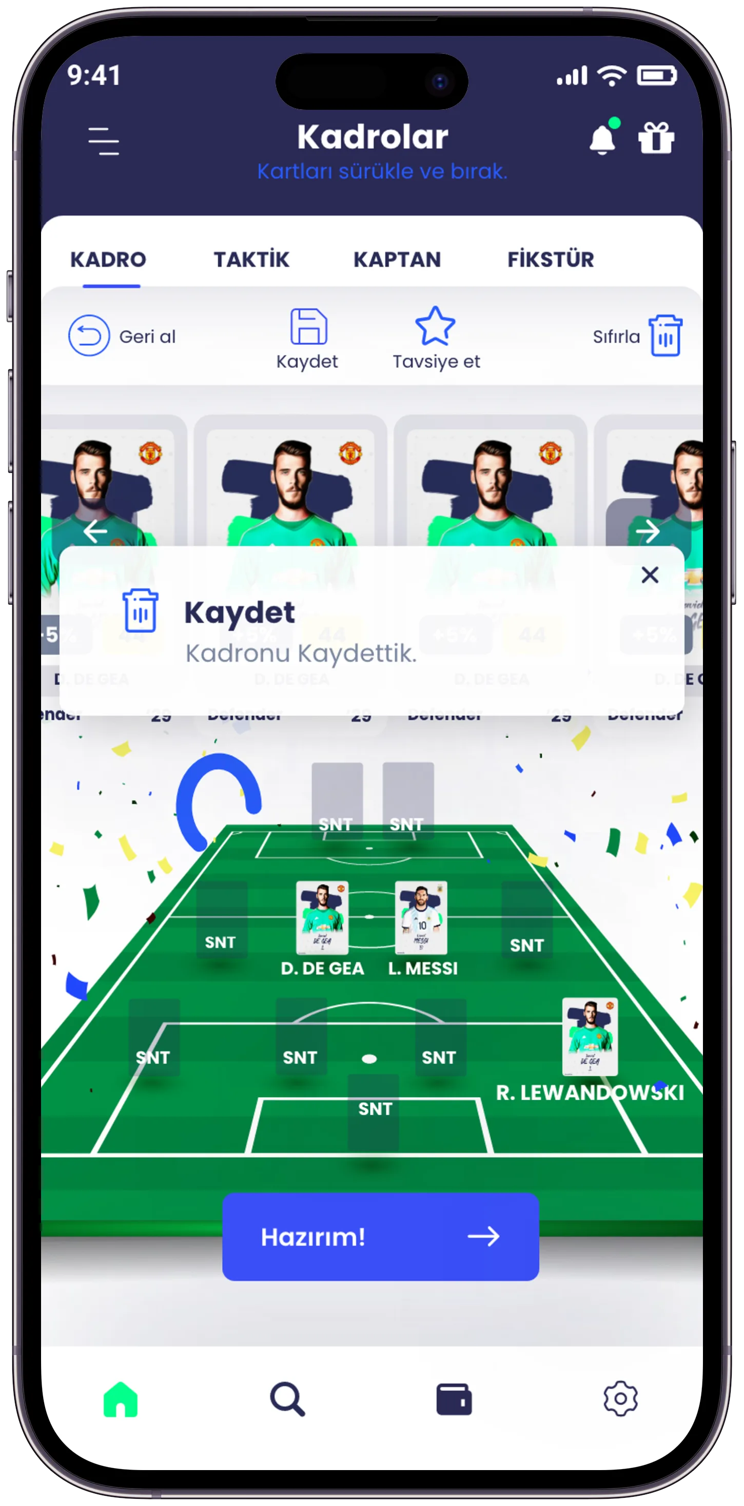 Scouthub Player App — tasarım 12