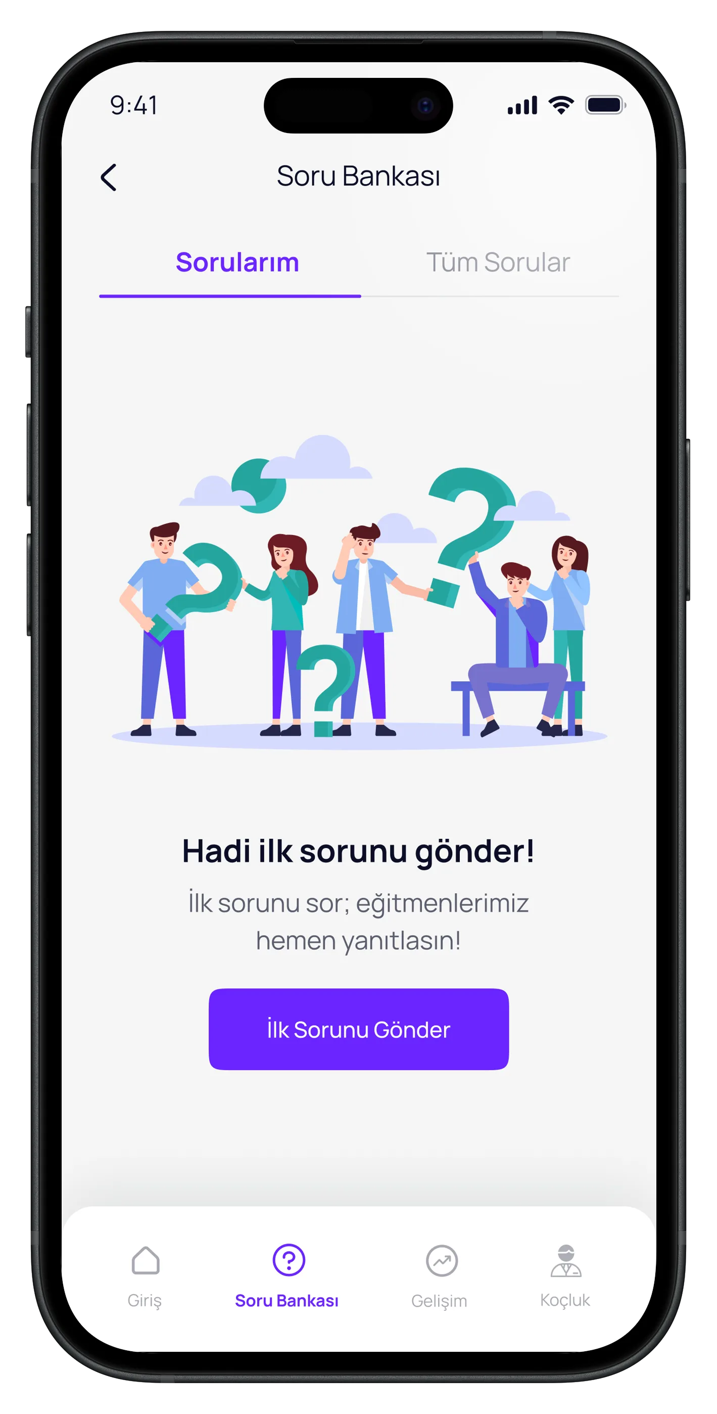 Question Based Education App — tasarım 19