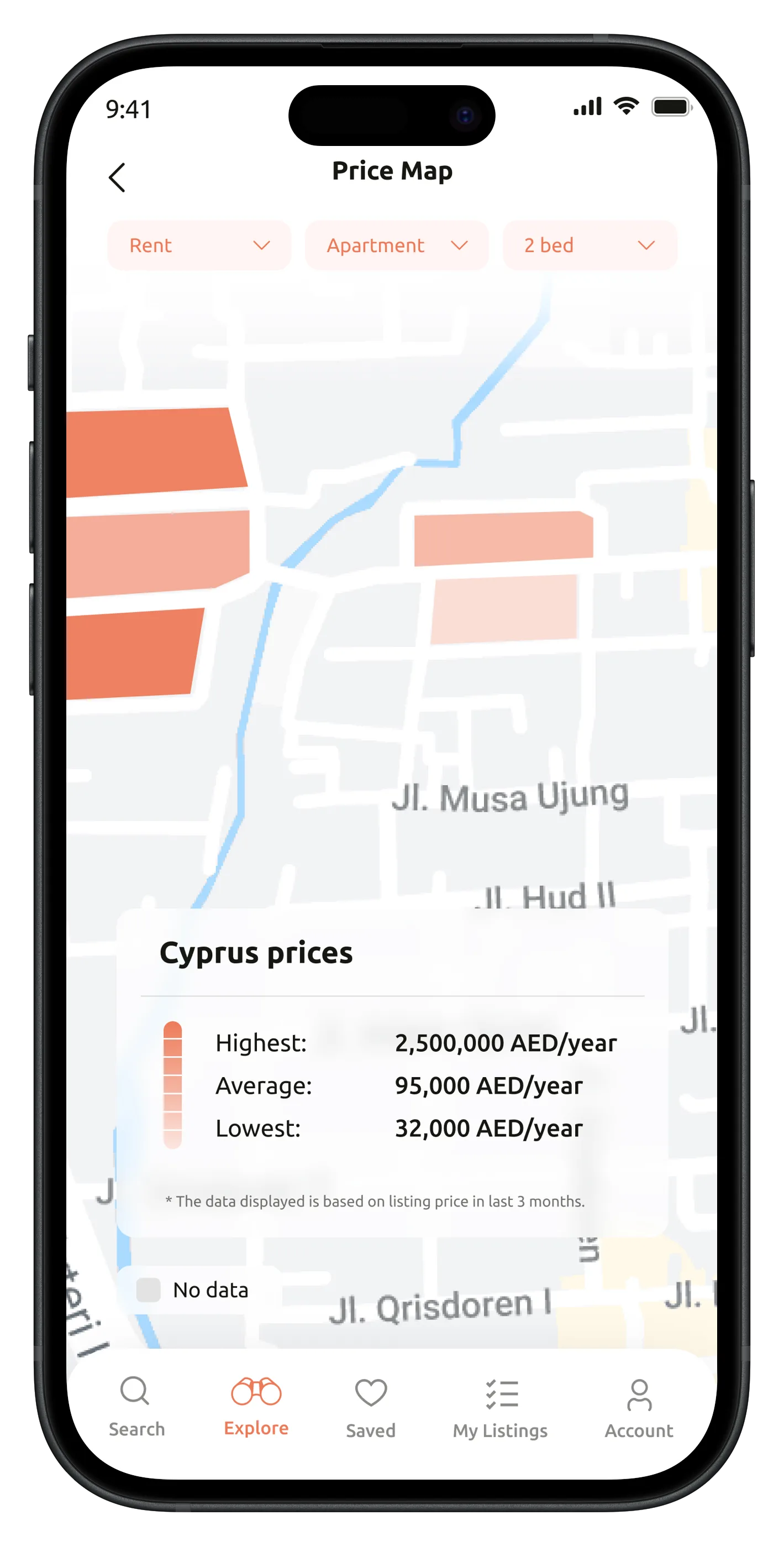 Real Estate App — tasarım 8
