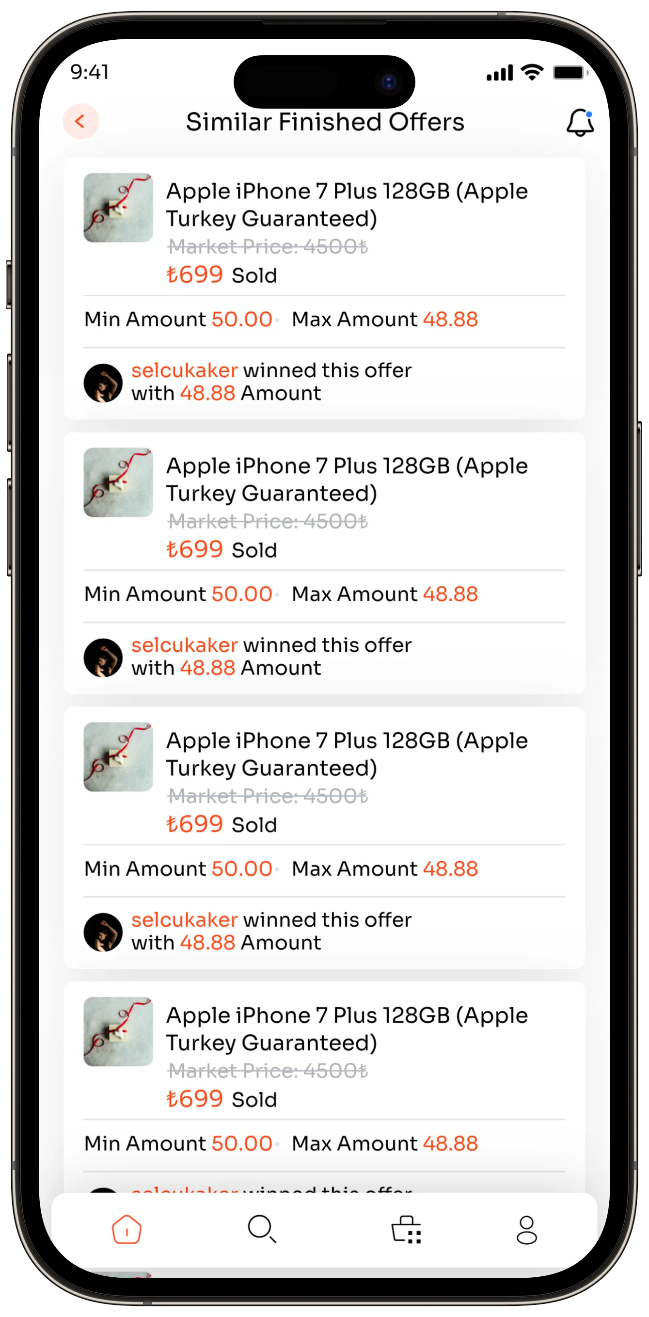 Offer App — tasarım 43