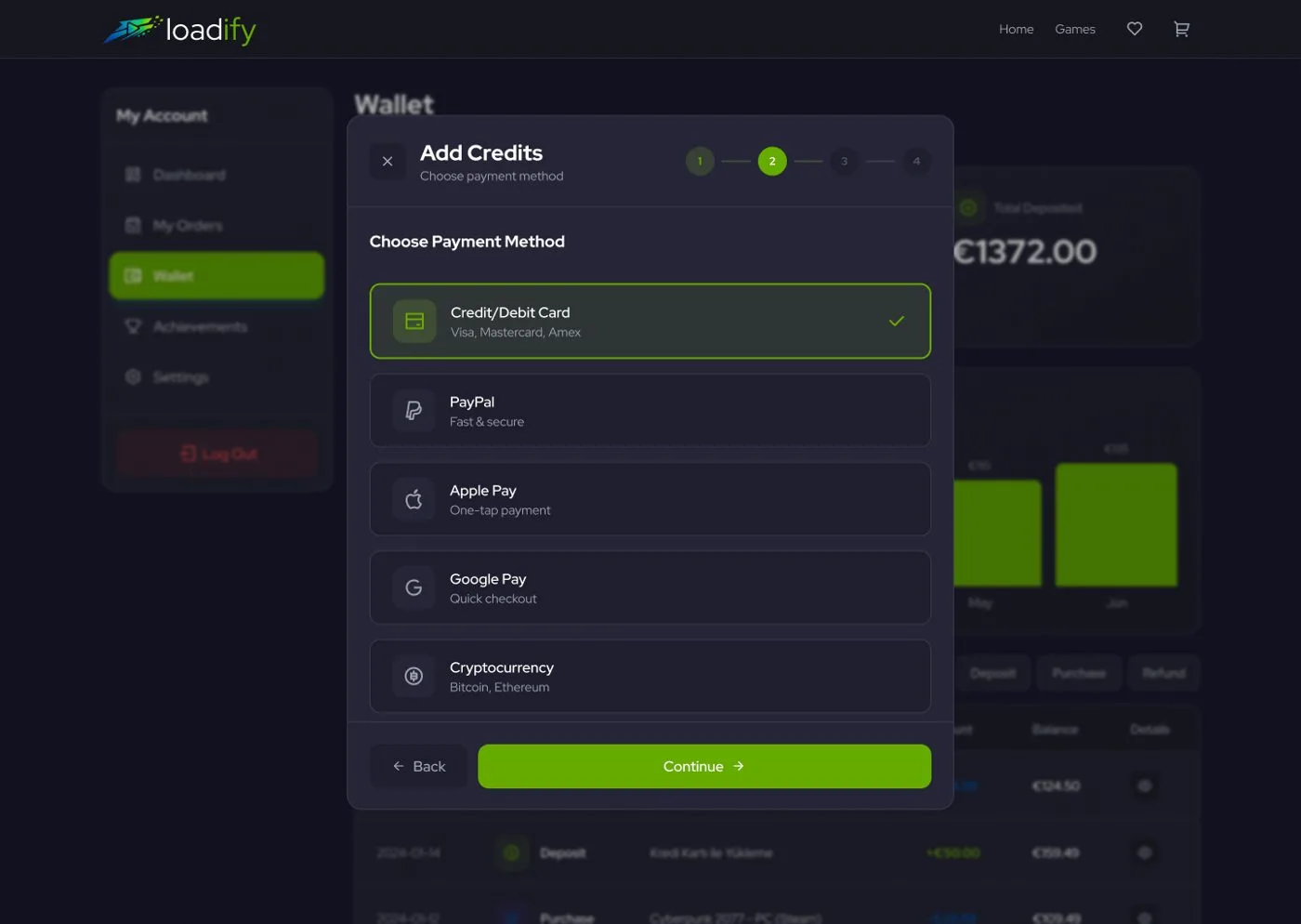 Loadify Game Portal — tasarım 3