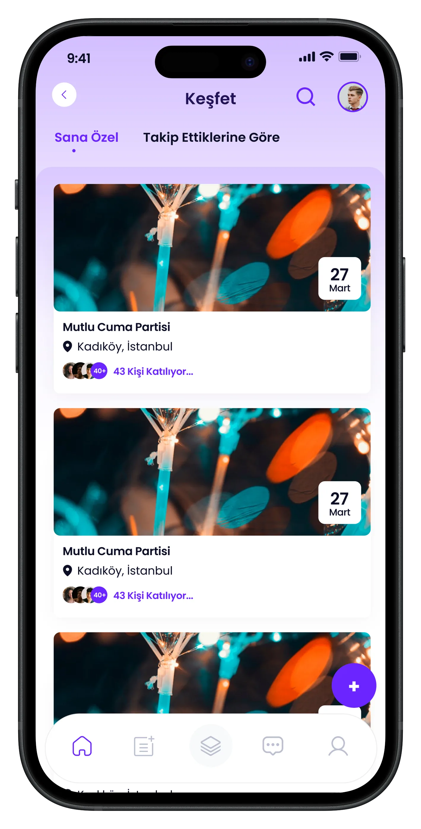 University Life Mobile App — tasarım 23