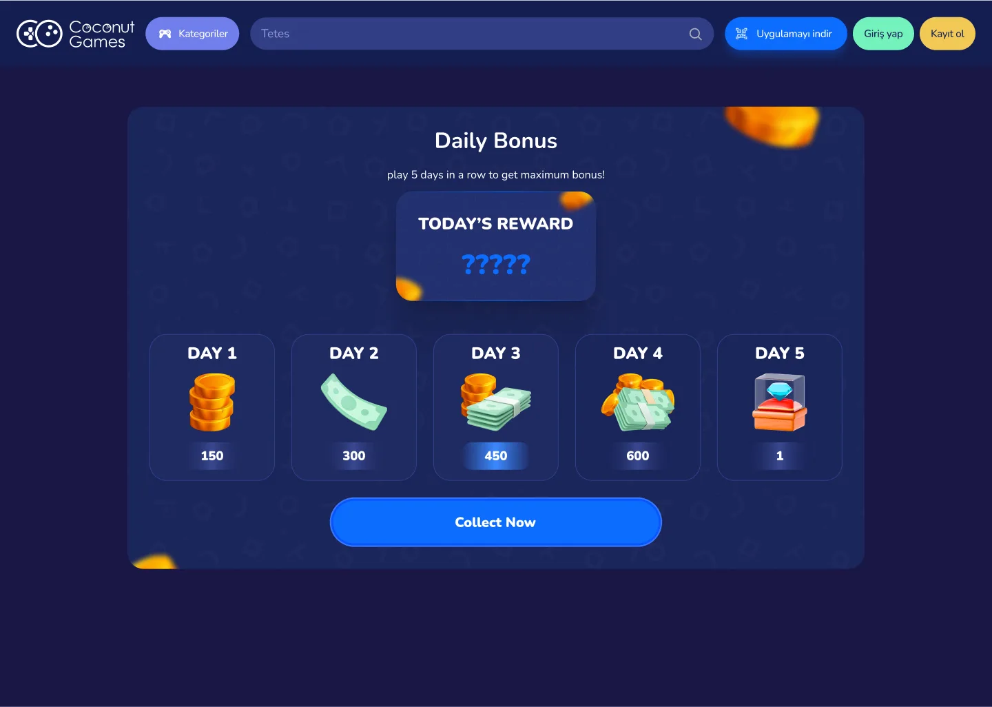 Game Community Website — tasarım 7