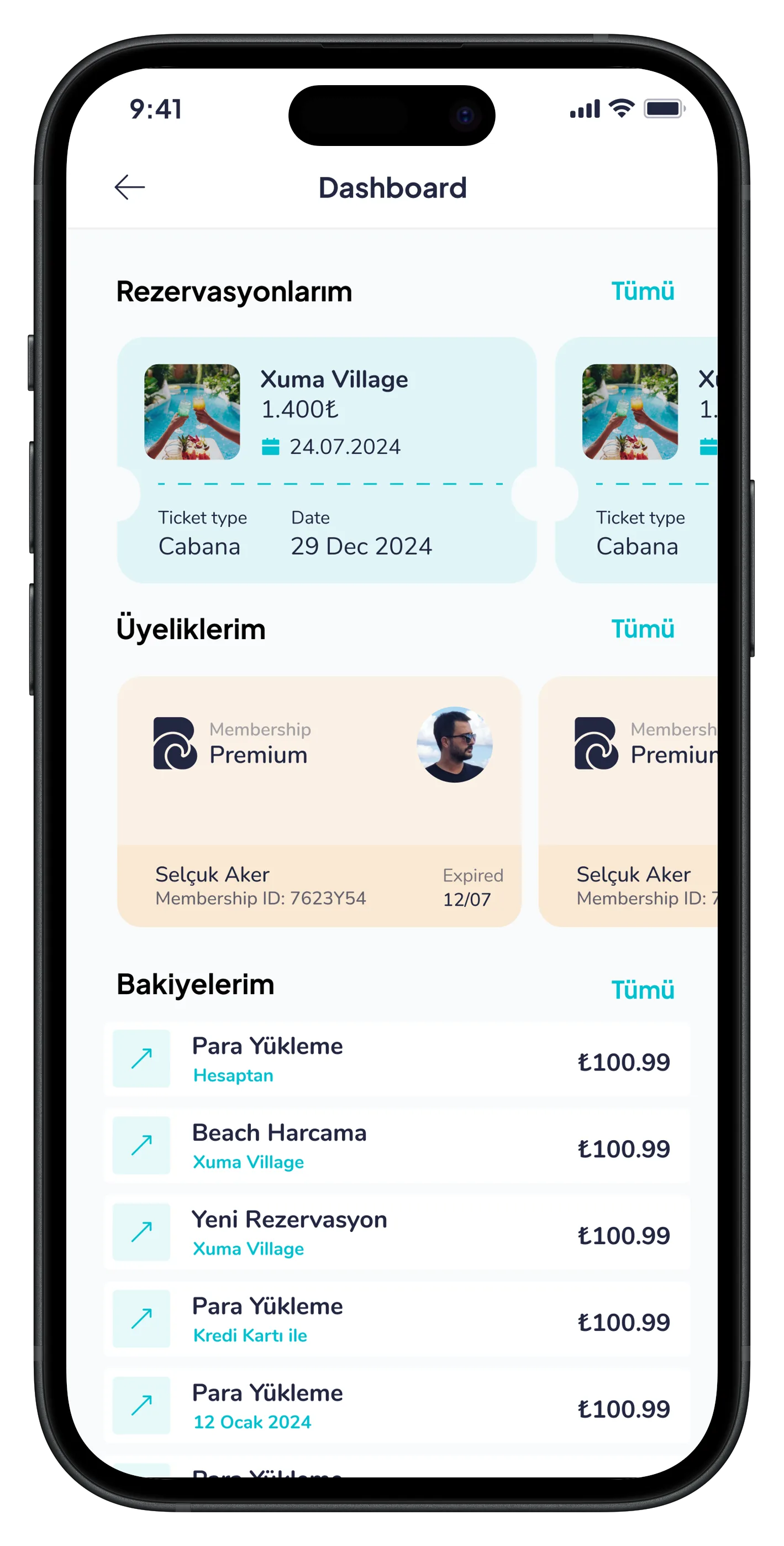 Go Beach Mobile App — tasarım 12