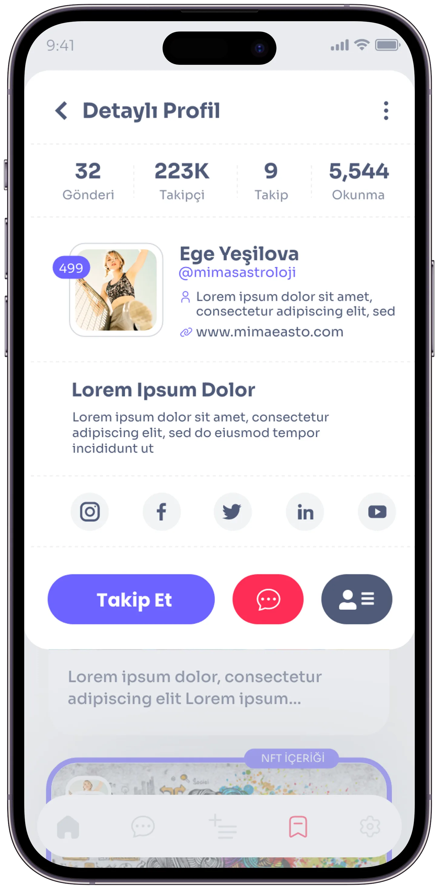 Wannart Social App — tasarım 30