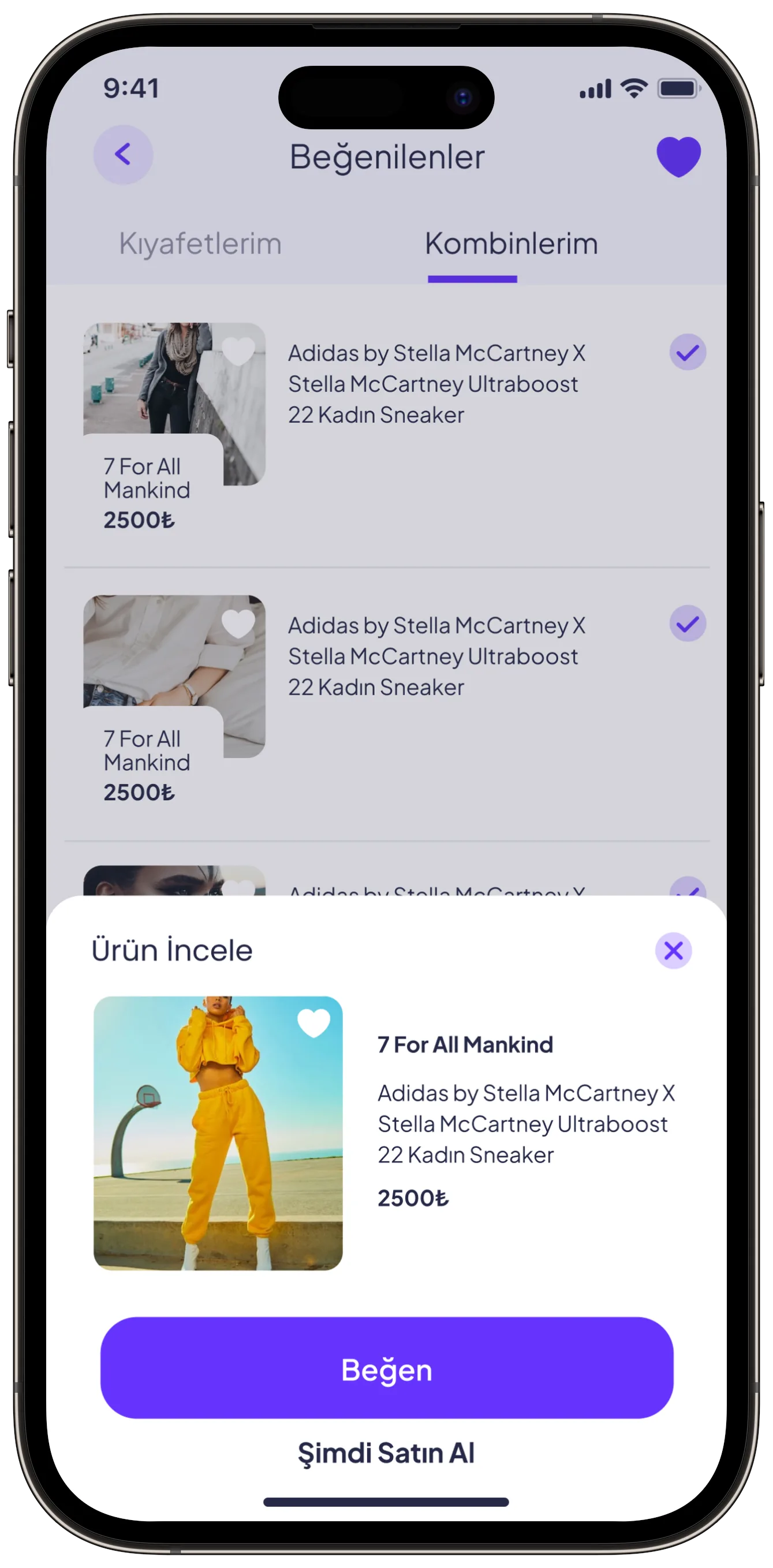 Fashion App — tasarım 11
