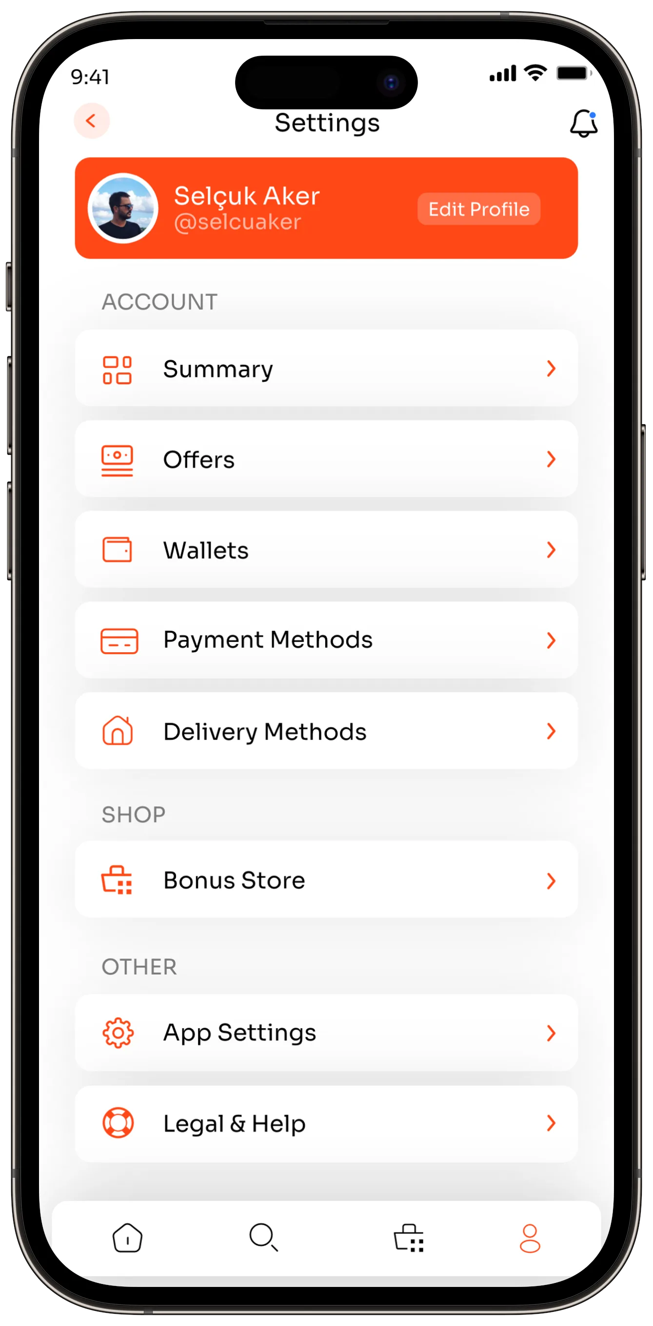 Offer App — tasarım 9