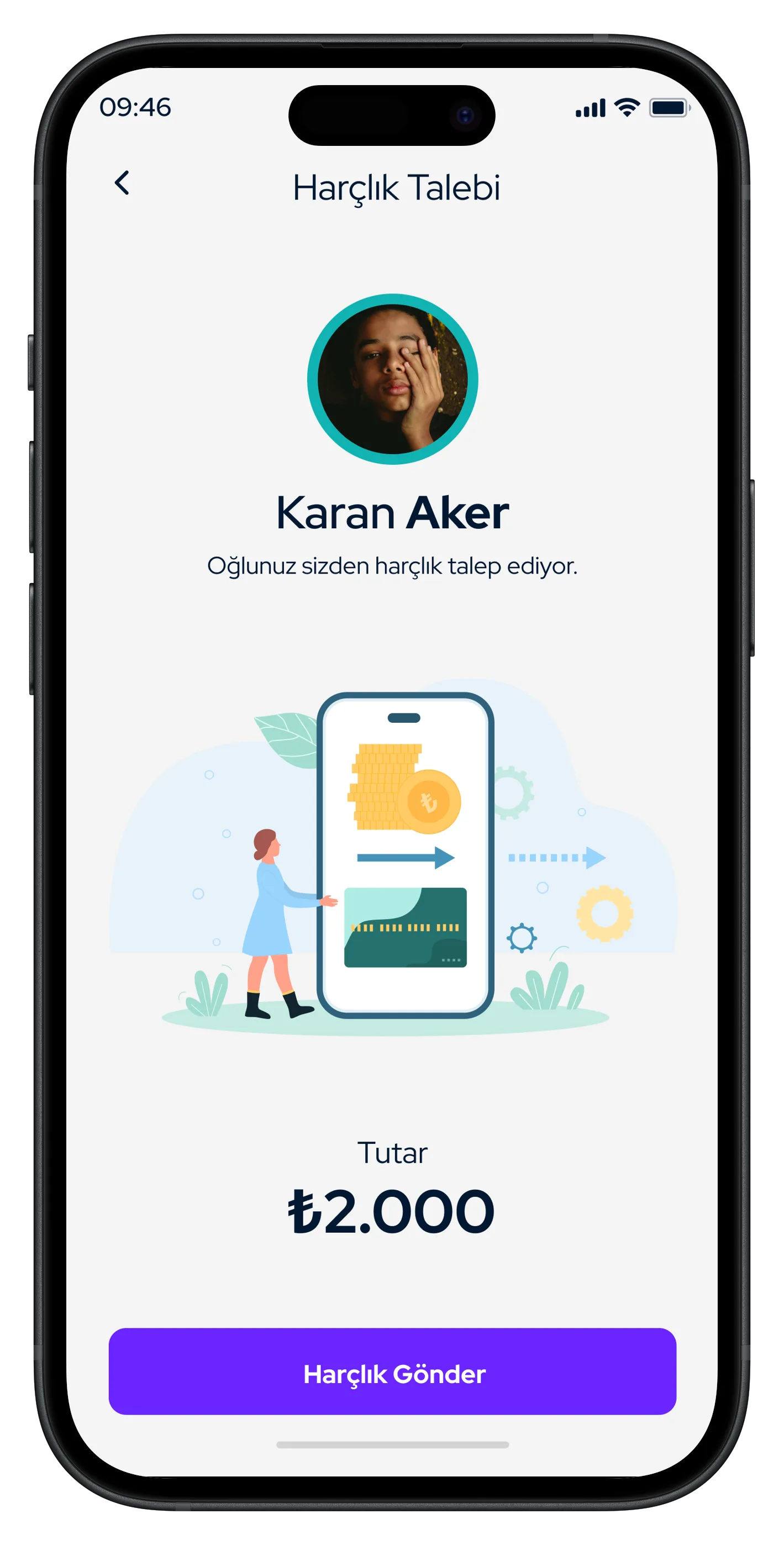 Parent & Child Finance Mobile App — tasarım 44