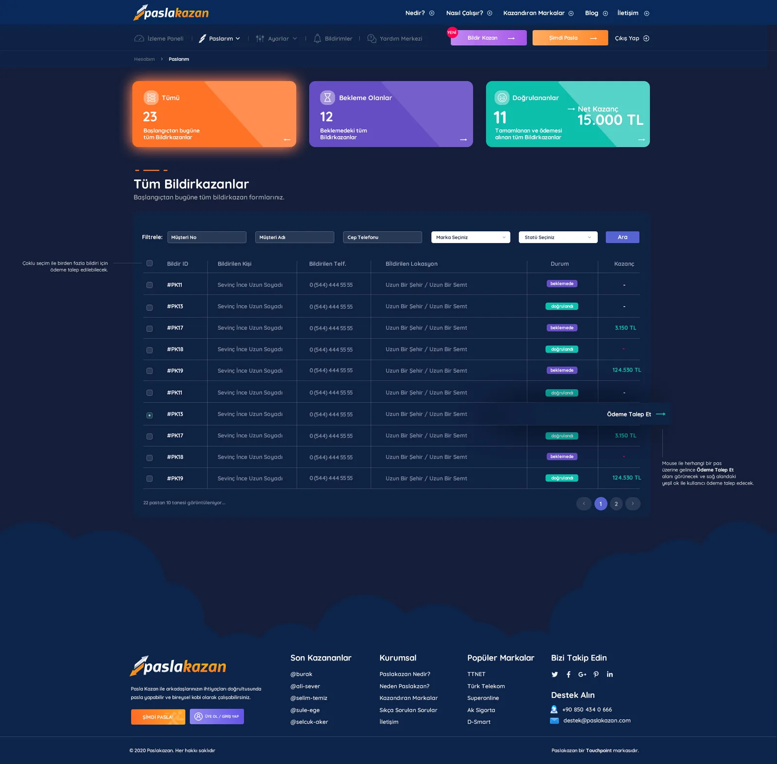 Pasla Kazan Website — tasarım 4