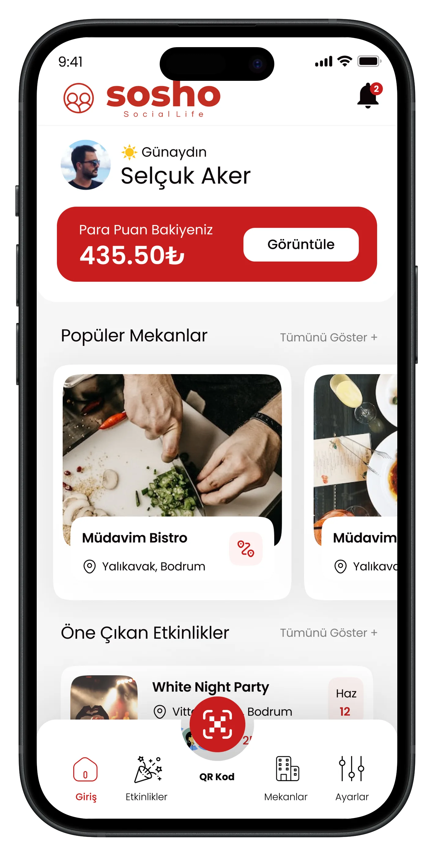 Food & Drink Discount App — tasarım 14