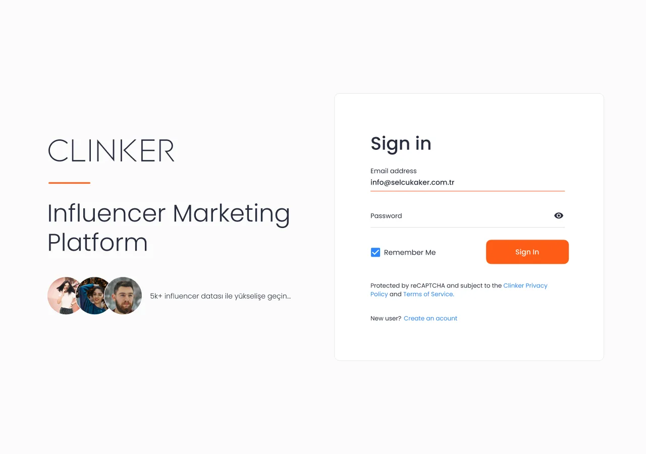 Clinker Social Media — tasarım 1