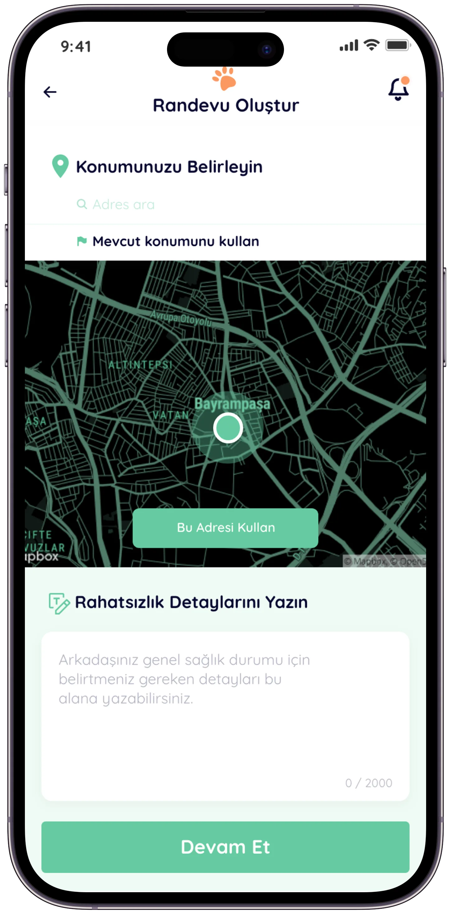 Pawla Pet App — tasarım 43
