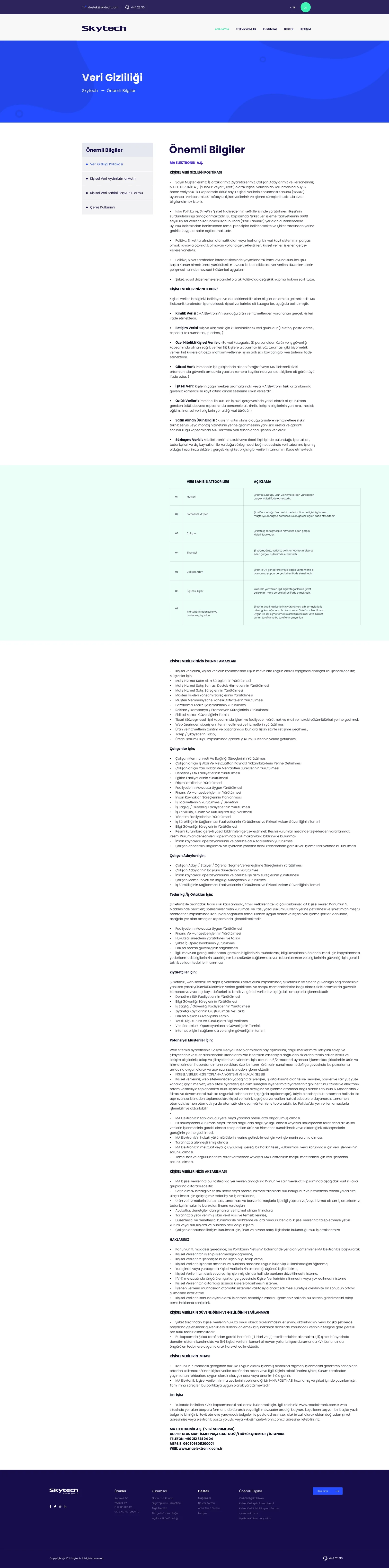 Skytech Website — tasarım 13