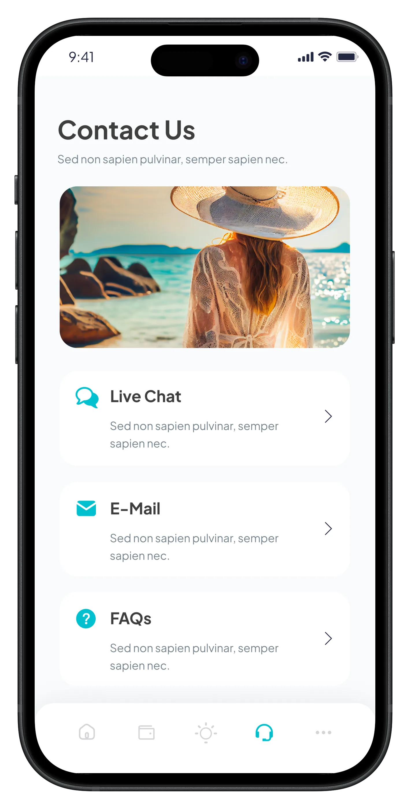 Go Beach Mobile App — tasarım 7