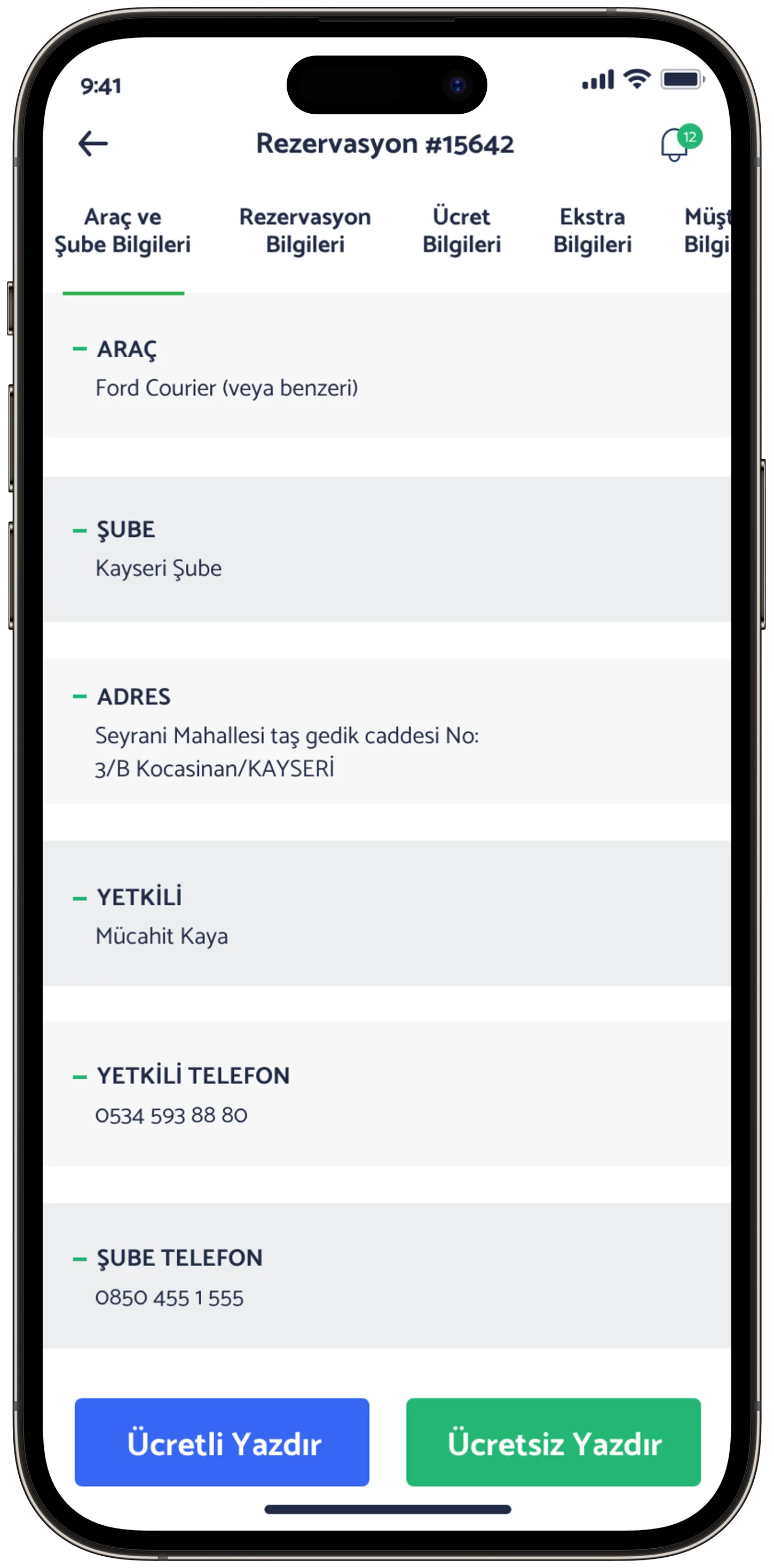 Ayes Rent A Car — tasarım 34
