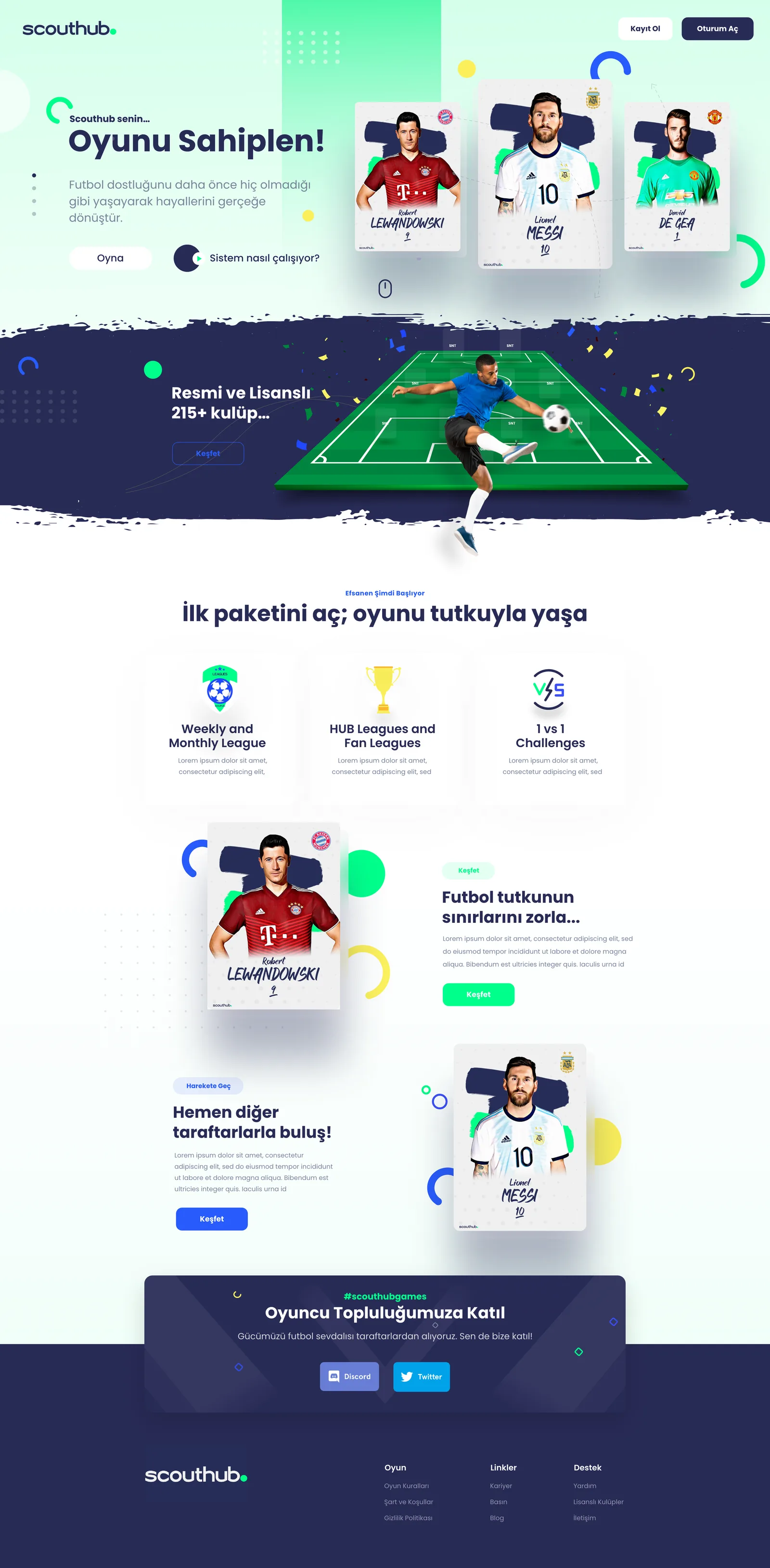 Scouthub Web App — tasarım 22
