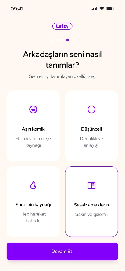 Letzy App uygulama ekranı