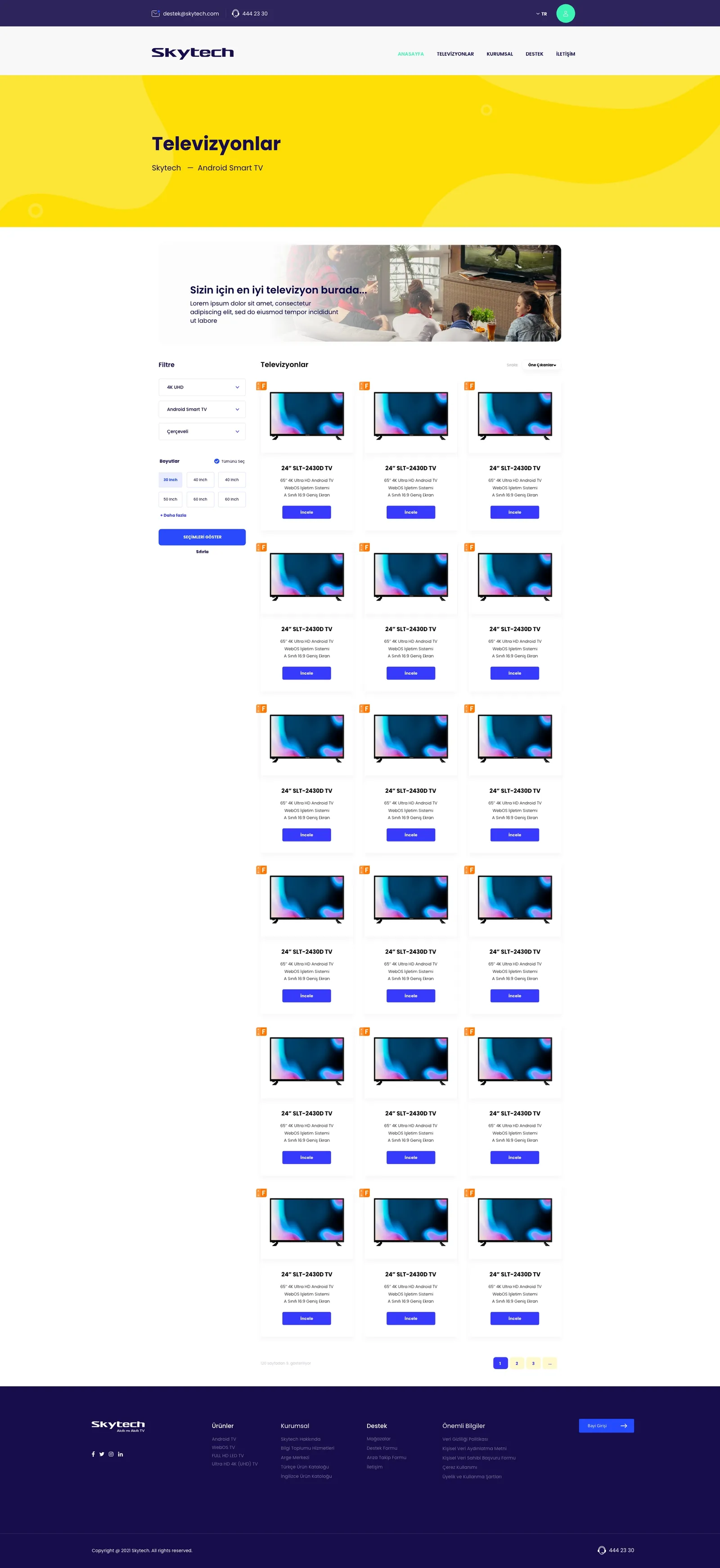 Skytech Website — tasarım 4