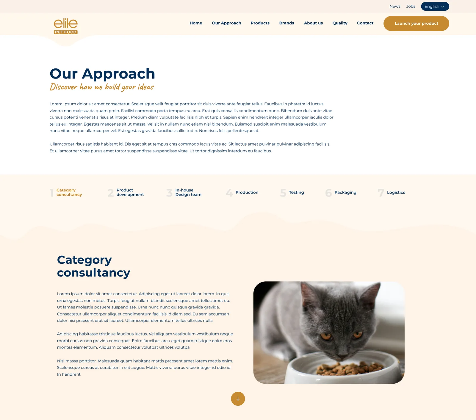 Pet Foods Corporate Website — tasarım 15