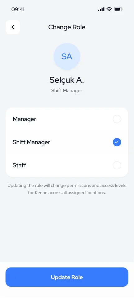 Shift Control — tasarım 16