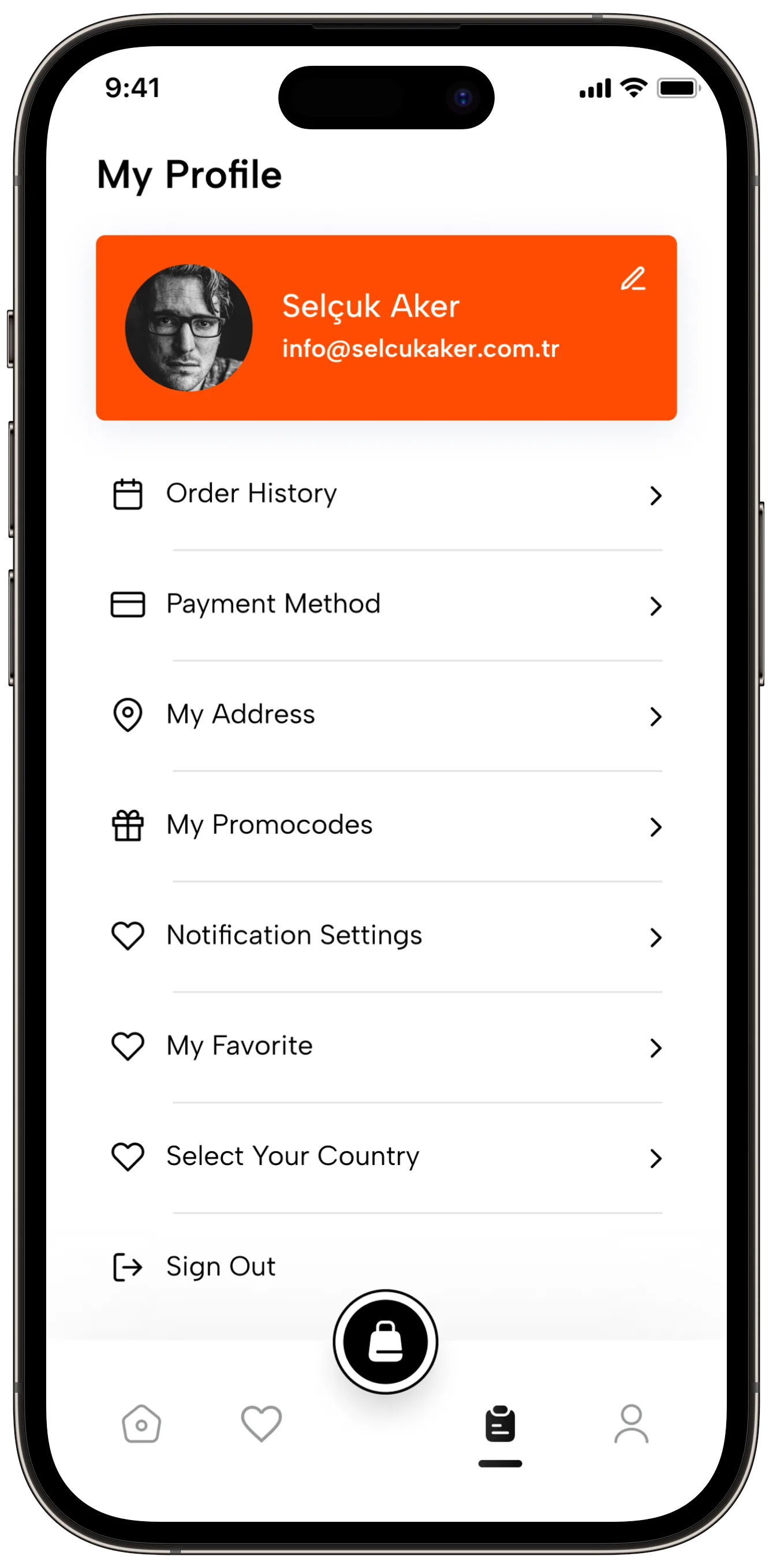 Food Delivery — tasarım 20