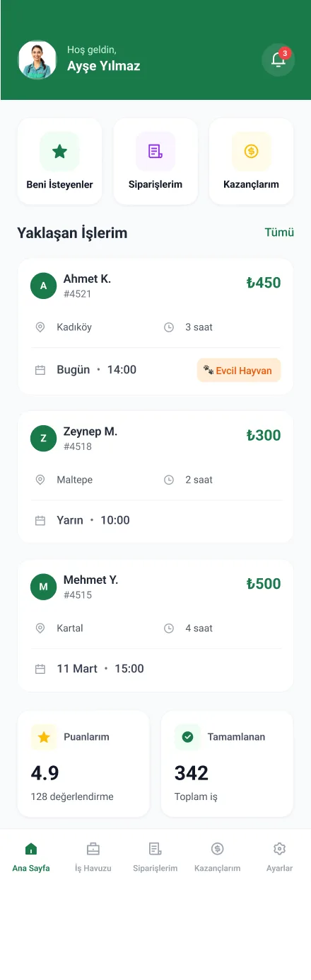 Clean Lab App — tasarım 3