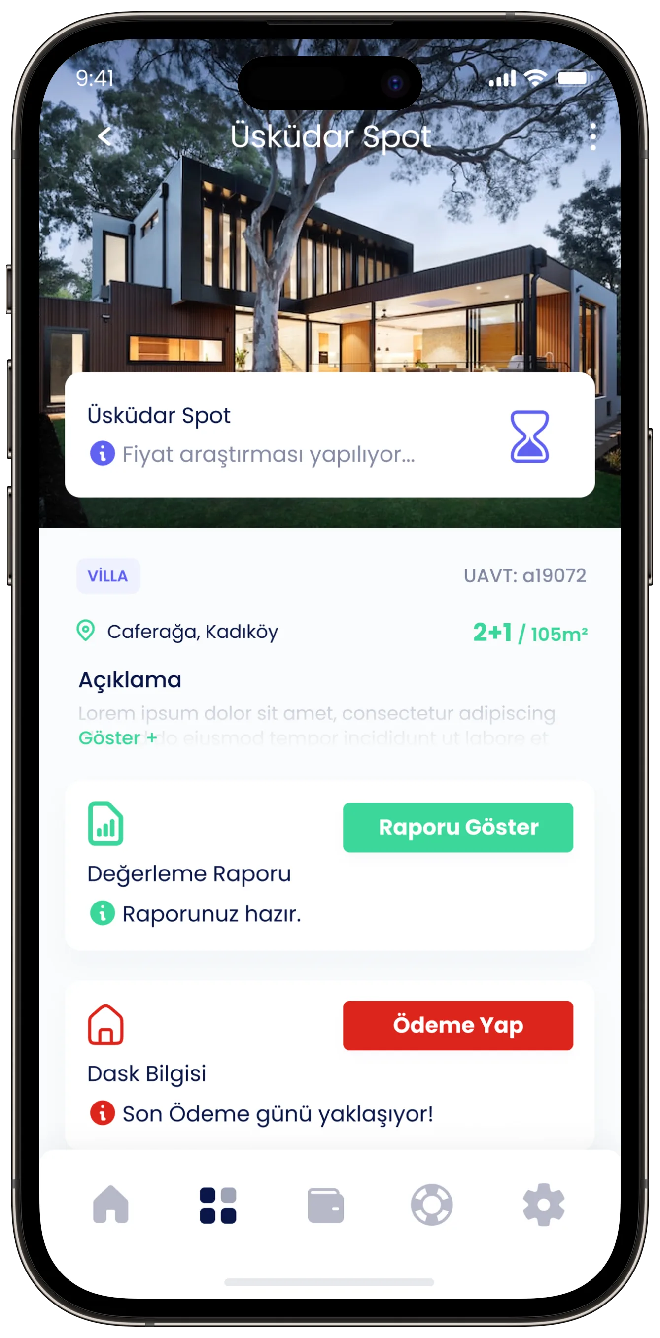 Real Estate App — tasarım 27