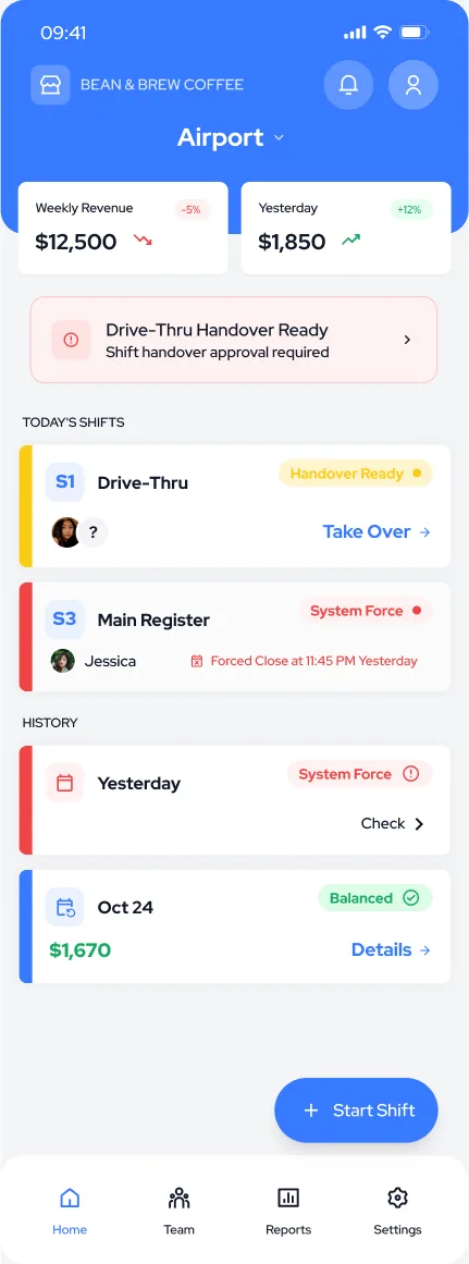 Shift Control — tasarım 66